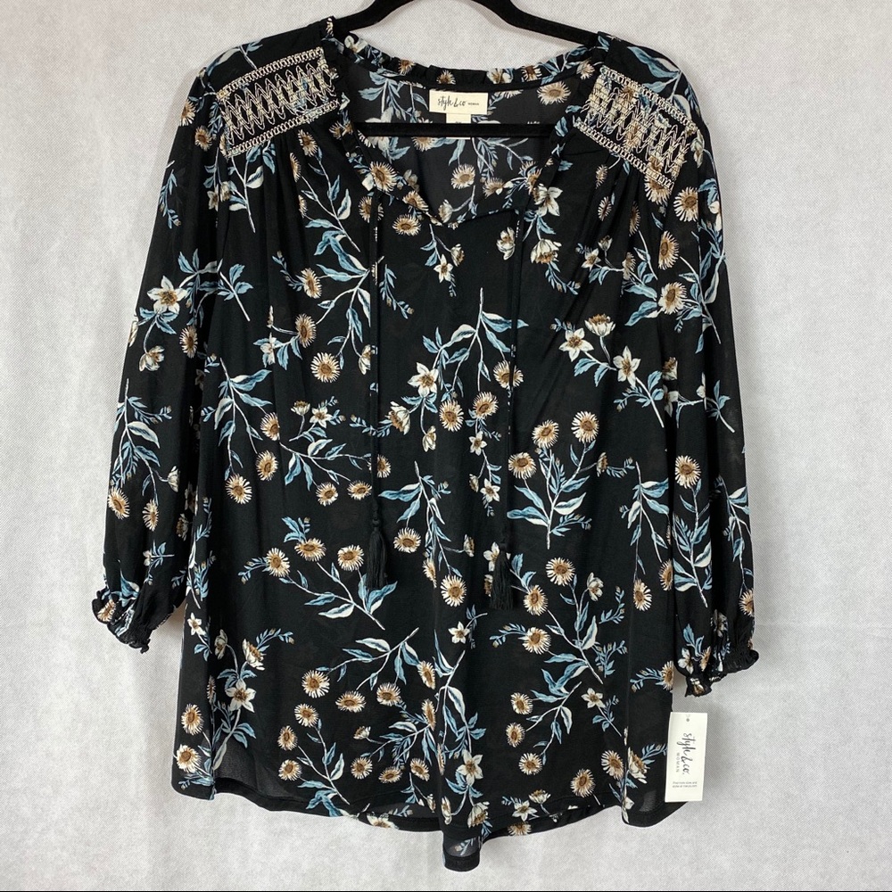 Style & Co floral print top
